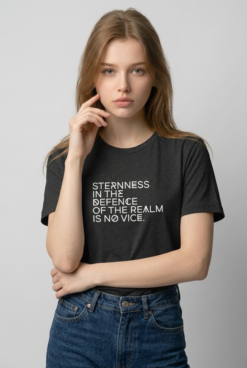 STERNNESS IN DEFENCE OF THE REALM